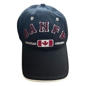 BANF Canada Snapback. Black and Burgundy. Embroidered